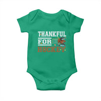 Thankful For Hockey Baby Onesie Funny Thanksgiving Ice Hockey Gift - Wonder Print Shop