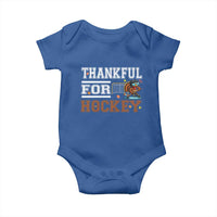 Thankful For Hockey Baby Onesie Funny Thanksgiving Ice Hockey Gift - Wonder Print Shop