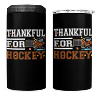 Thankful For Hockey 4 in 1 Can Cooler Tumbler Funny Thanksgiving Ice Hockey Gift - Wonder Print Shop