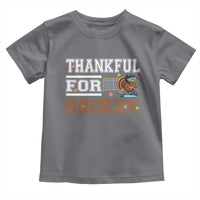 Thankful For Hockey Toddler T Shirt Funny Thanksgiving Ice Hockey Gift - Wonder Print Shop