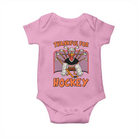 Thankful For Hockey Baby Onesie Funny Turkey Ice Hockey Player Gift - Wonder Print Shop