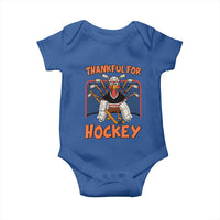 Thankful For Hockey Baby Onesie Funny Turkey Ice Hockey Player Gift - Wonder Print Shop