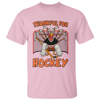 Thankful For Hockey T Shirt Funny Turkey Ice Hockey Player Gift - Wonder Print Shop