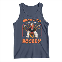 Thankful For Hockey Tank Top Funny Turkey Ice Hockey Player Gift - Wonder Print Shop