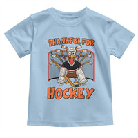 Thankful For Hockey Toddler T Shirt Funny Turkey Ice Hockey Player Gift - Wonder Print Shop