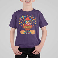 Funny Turkey Ice Hockey Gift T Shirt For Kid Thankful For Hockey - Wonder Print Shop