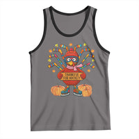 Funny Turkey Ice Hockey Gift Tank Top Thankful For Hockey - Wonder Print Shop