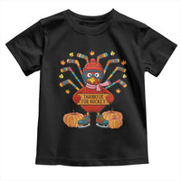 Funny Turkey Ice Hockey Gift Toddler T Shirt Thankful For Hockey - Wonder Print Shop
