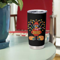Funny Turkey Ice Hockey Gift Tumbler Cup Thankful For Hockey - Wonder Print Shop