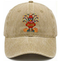 Funny Turkey Ice Hockey Gift Washed Cotton Baseball Cap Thankful For Hockey