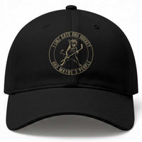 Vintage I Like Cats And Hockey And Maybe Three People Funny Gift Baseball Cap