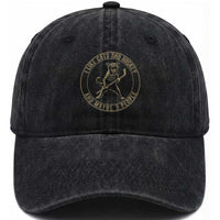 Vintage I Like Cats And Hockey And Maybe Three People Funny Gift Washed Cotton Baseball Cap