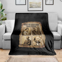 What We Learn From Black History Throw Blanket Iconic African American Figures - Wonder Print Shop