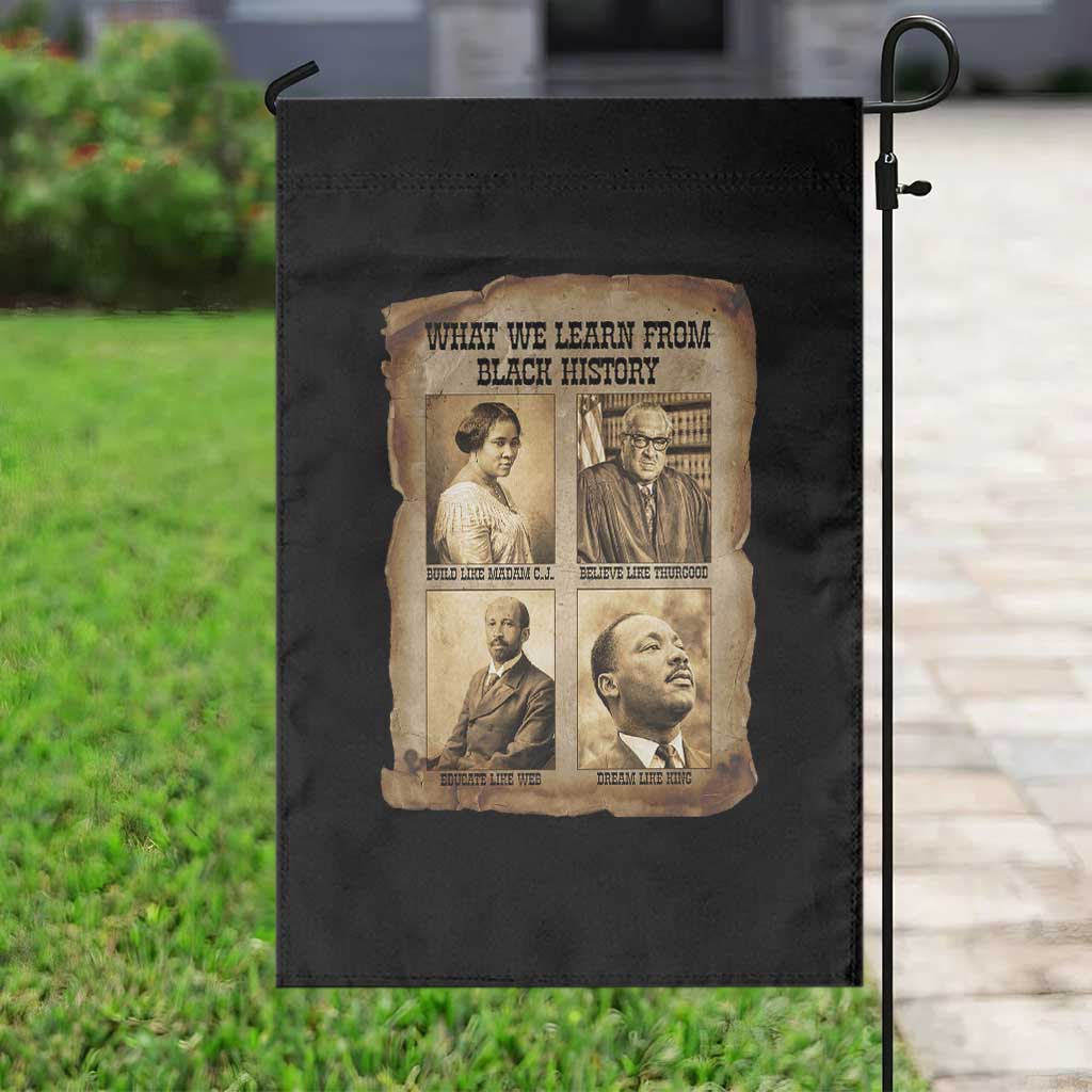 What We Learn From Black History Garden Flag Iconic African American Figures - Wonder Print Shop