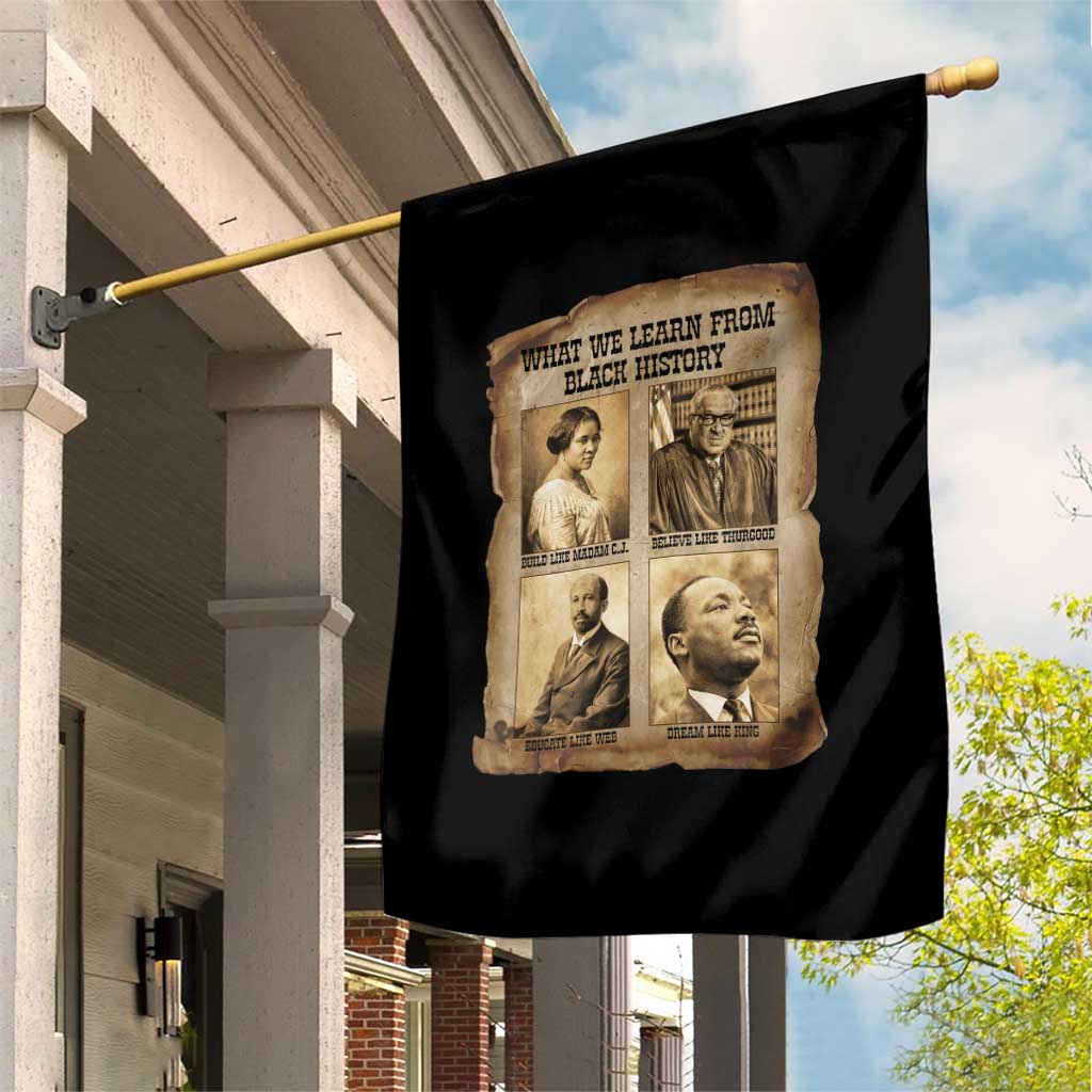 What We Learn From Black History Garden Flag Iconic African American Figures - Wonder Print Shop