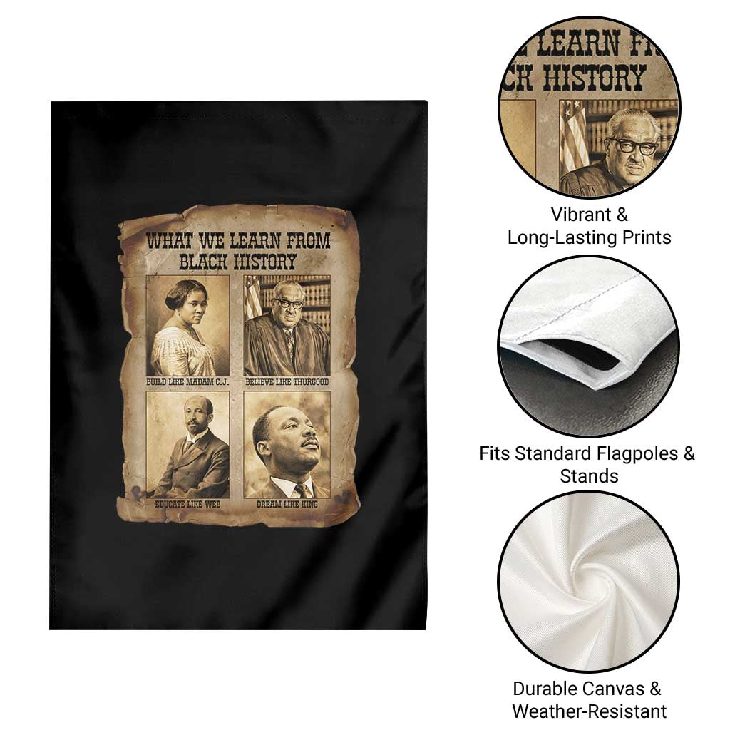 What We Learn From Black History Garden Flag Iconic African American Figures - Wonder Print Shop