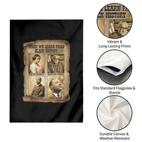 What We Learn From Black History Garden Flag Iconic African American Figures - Wonder Print Shop
