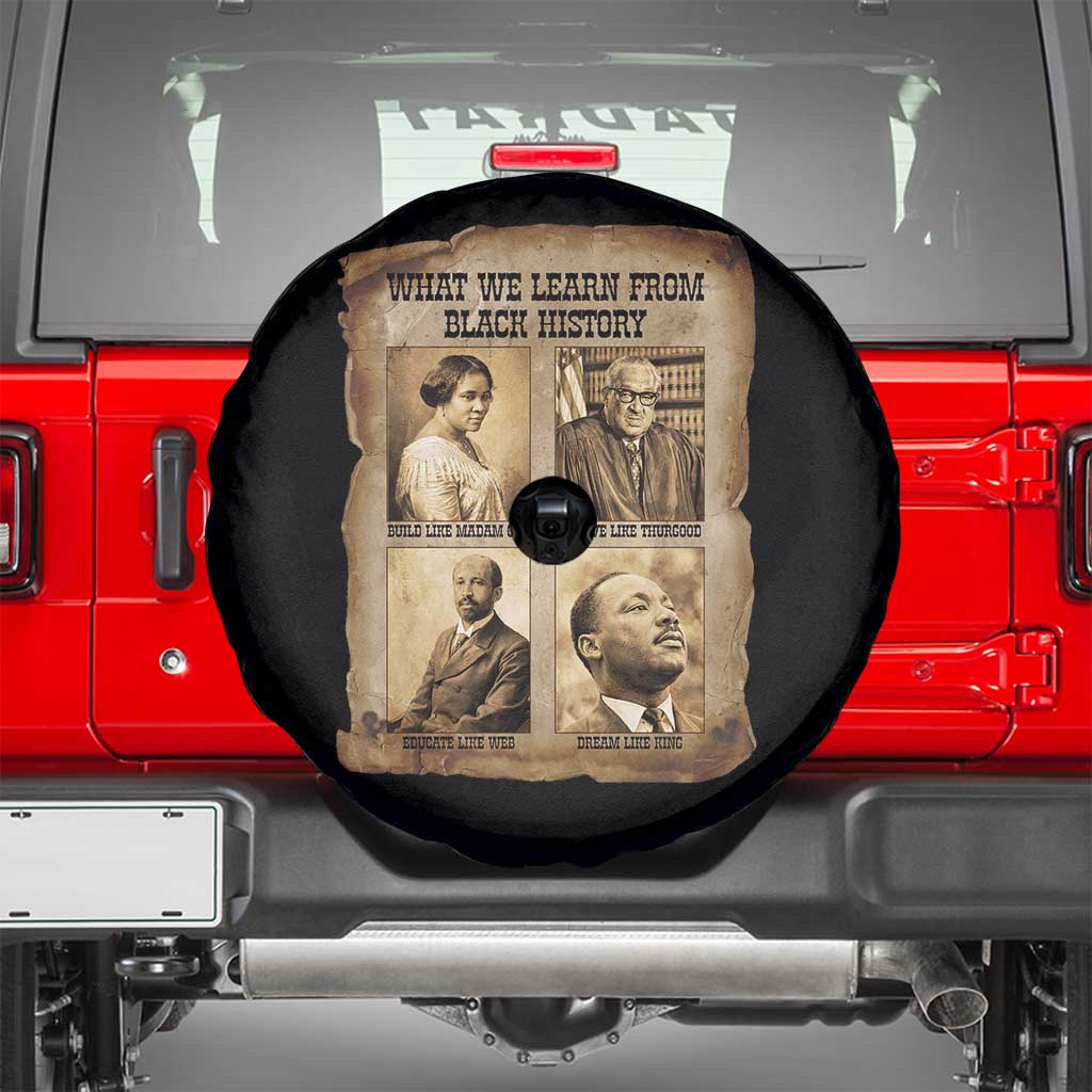 What We Learn From Black History Spare Tire Cover Iconic African American Figures - Wonder Print Shop