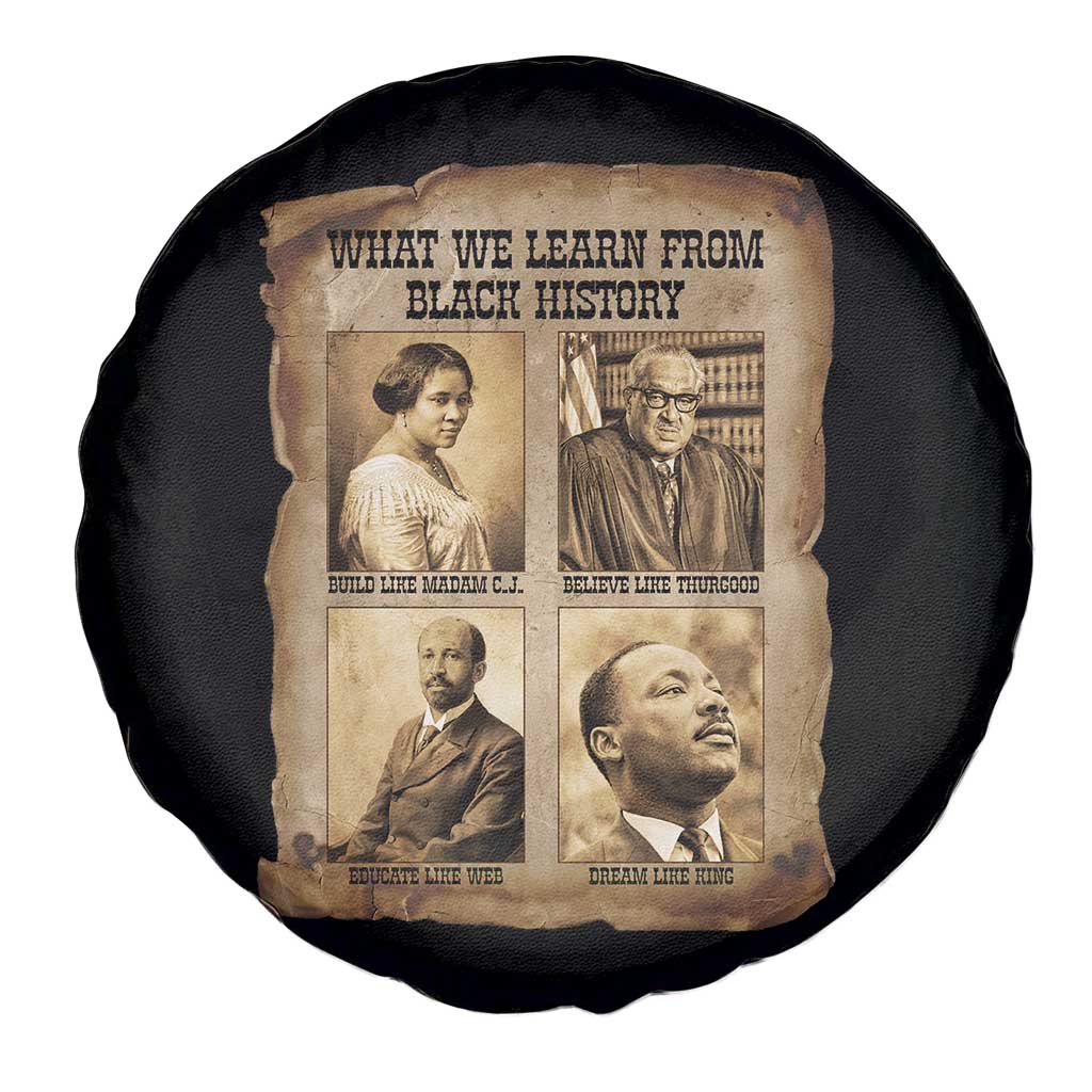 What We Learn From Black History Spare Tire Cover Iconic African American Figures - Wonder Print Shop