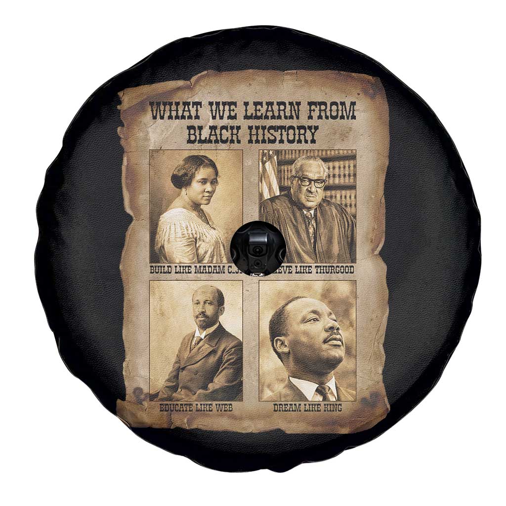 What We Learn From Black History Spare Tire Cover Iconic African American Figures - Wonder Print Shop
