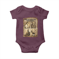 What We Learn From Black History Baby Onesie Iconic African American Figures - Wonder Print Shop