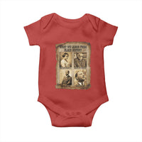 What We Learn From Black History Baby Onesie Iconic African American Figures - Wonder Print Shop