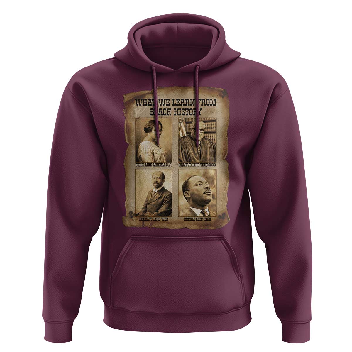 What We Learn From Black History Hoodie Iconic African American Figures - Wonder Print Shop