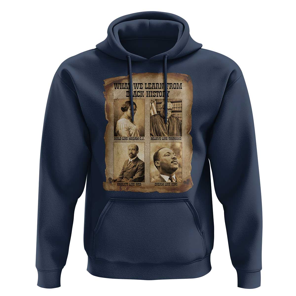 What We Learn From Black History Hoodie Iconic African American Figures - Wonder Print Shop