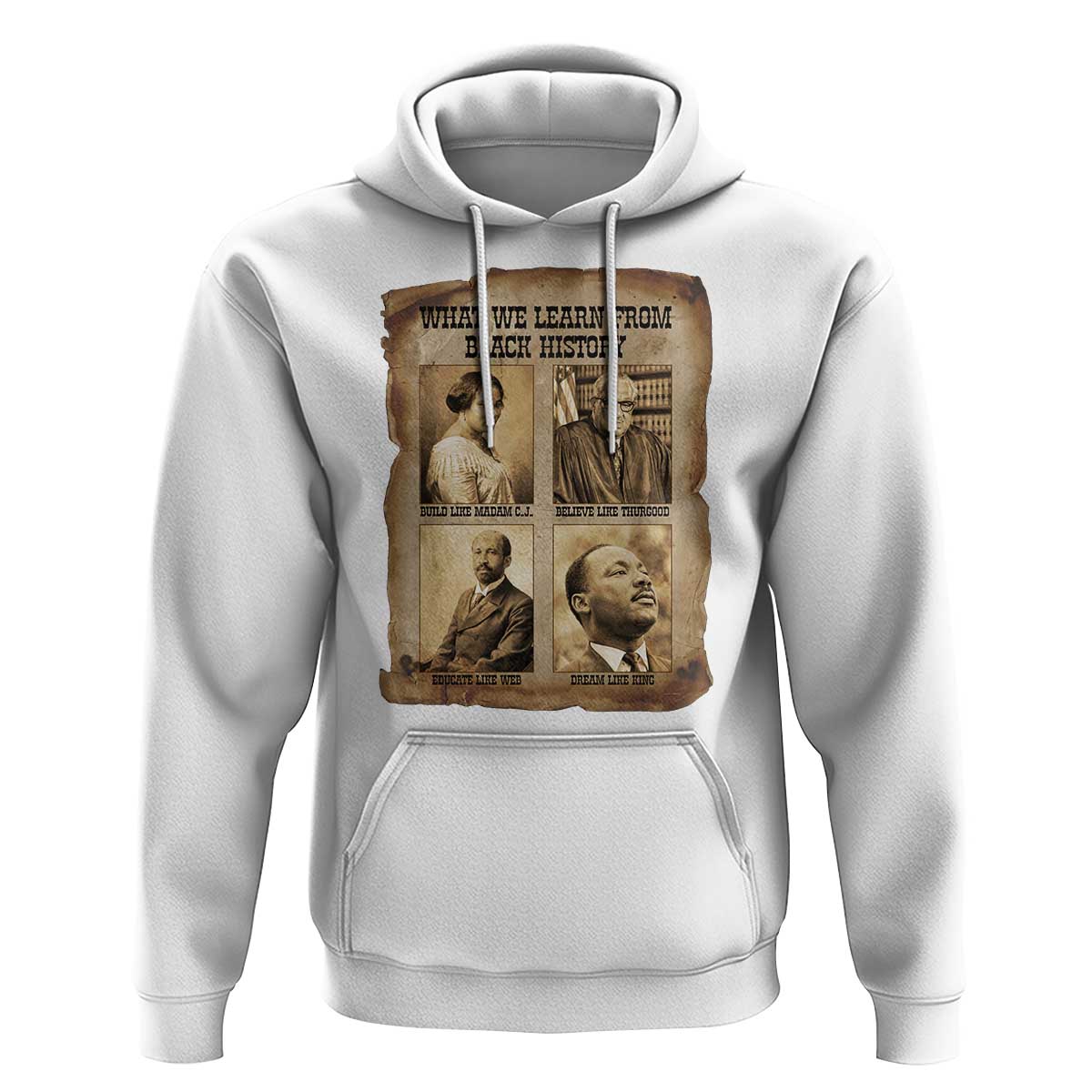 What We Learn From Black History Hoodie Iconic African American Figures - Wonder Print Shop