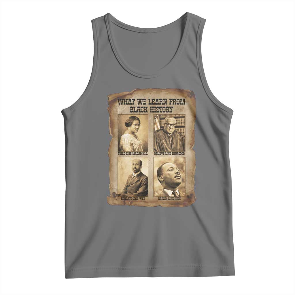 What We Learn From Black History Tank Top Iconic African American Figures - Wonder Print Shop