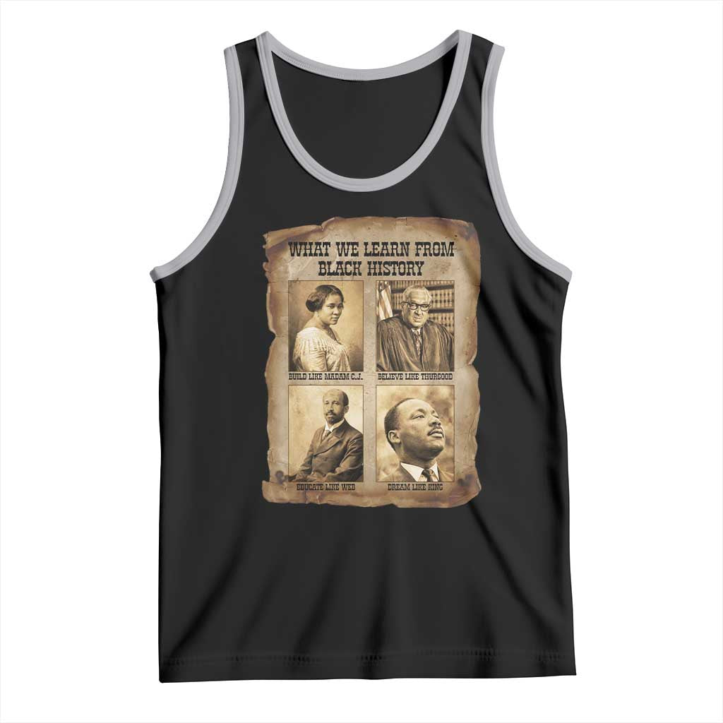 What We Learn From Black History Tank Top Iconic African American Figures - Wonder Print Shop