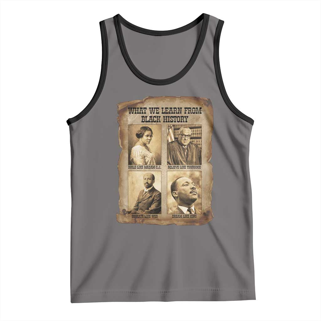 What We Learn From Black History Tank Top Iconic African American Figures - Wonder Print Shop
