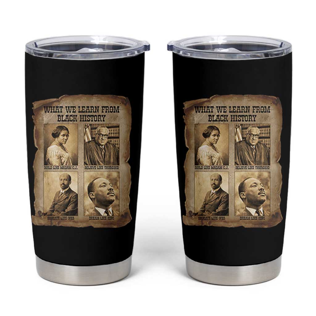 What We Learn From Black History Tumbler Cup Iconic African American Figures - Wonder Print Shop