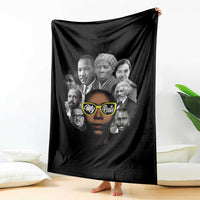 My Roots Black History Leaders Throw Blanket African American Heritage - Wonder Print Shop