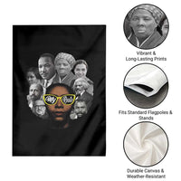 My Roots Black History Leaders Garden Flag African American Heritage - Wonder Print Shop