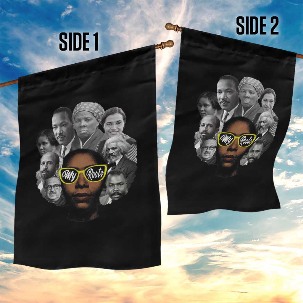 My Roots Black History Leaders Garden Flag African American Heritage - Wonder Print Shop