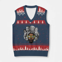 My Roots Black History Leaders V-Neck Knit Sweater Vest African American Heritage - Wonder Print Shop
