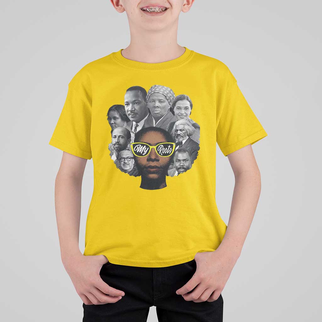 My Roots Black History Leaders T Shirt For Kid African American Heritage - Wonder Print Shop