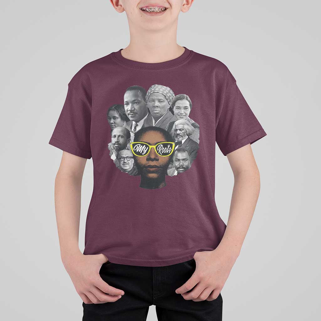 My Roots Black History Leaders T Shirt For Kid African American Heritage - Wonder Print Shop