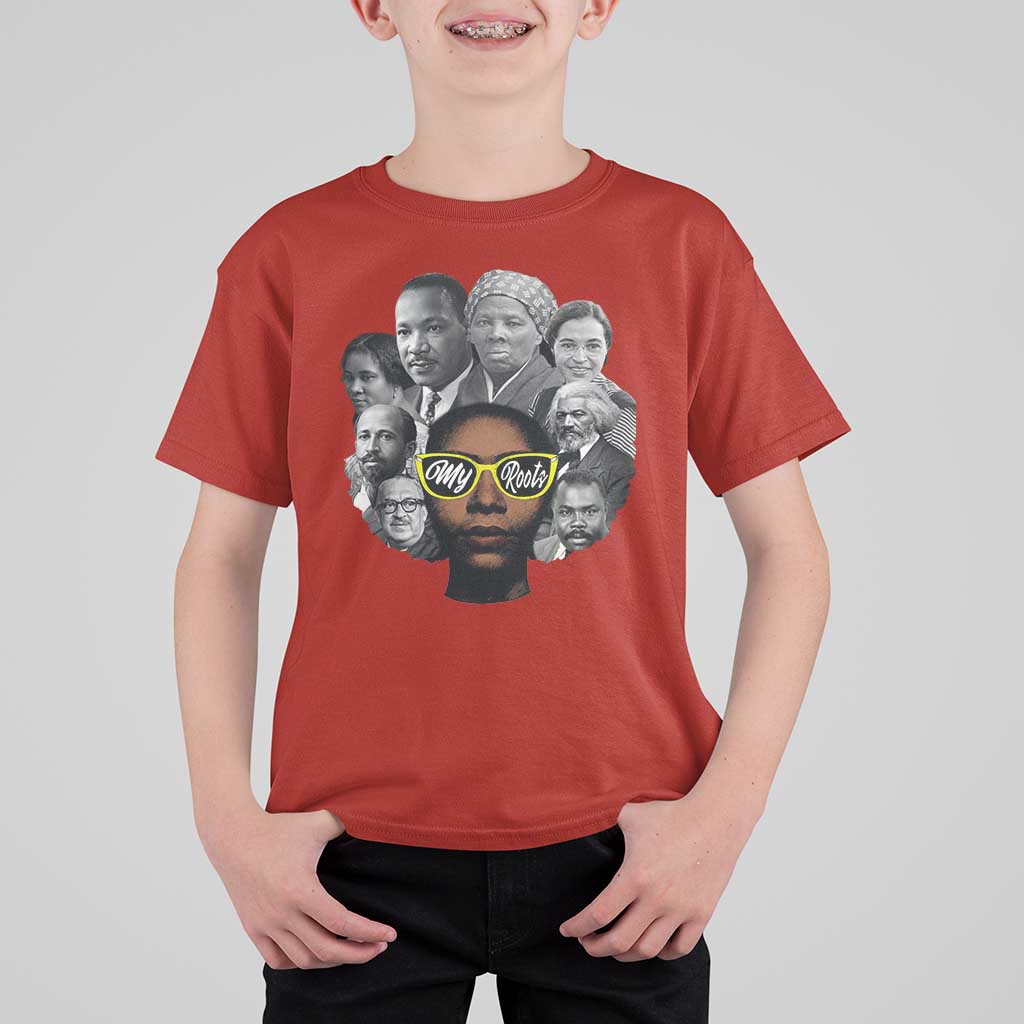 My Roots Black History Leaders T Shirt For Kid African American Heritage - Wonder Print Shop