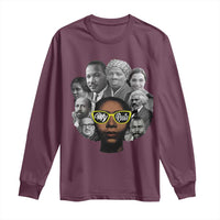 My Roots Black History Leaders Long Sleeve Shirt African American Heritage - Wonder Print Shop