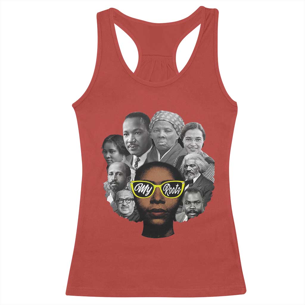 My Roots Black History Leaders Racerback Tank Top African American Heritage - Wonder Print Shop