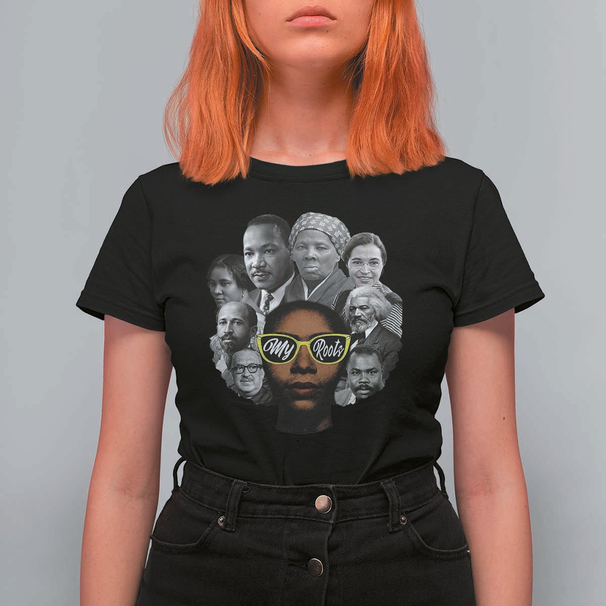 My Roots Black History Leaders T Shirt For Women African American Heritage - Wonder Print Shop