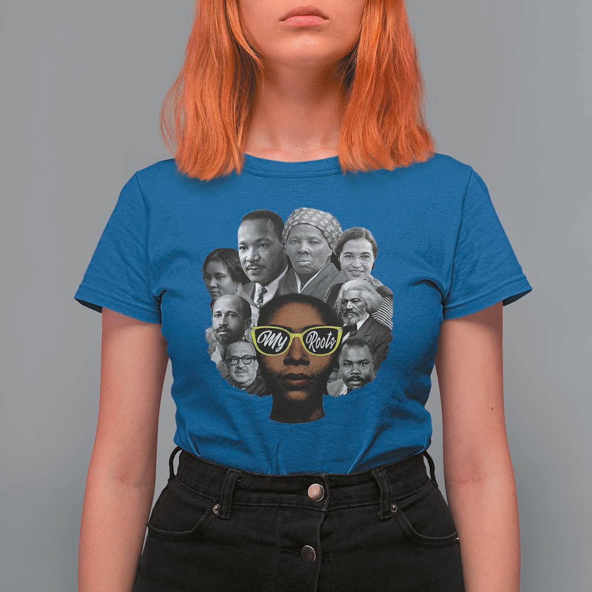 My Roots Black History Leaders T Shirt For Women African American Heritage - Wonder Print Shop