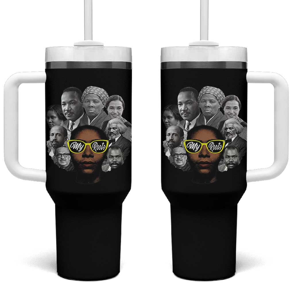 My Roots Black History Leaders Tumbler With Handle African American Heritage - Wonder Print Shop