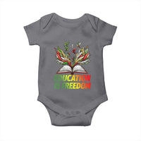 Education Is Freedom Baby Onesie Inspirational Black Teacher Gift - Wonder Print Shop