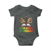 Education Is Freedom Baby Onesie Inspirational Black Teacher Gift - Wonder Print Shop