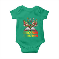 Education Is Freedom Baby Onesie Inspirational Black Teacher Gift - Wonder Print Shop