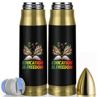 Education Is Freedom Bullet Tumbler Inspirational Black Teacher Gift - Wonder Print Shop