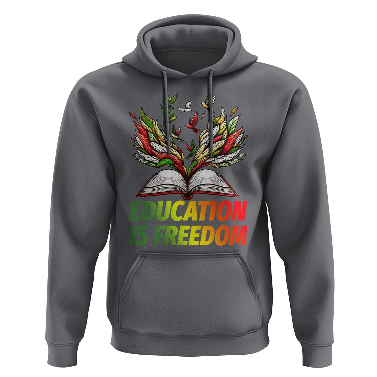 Education Is Freedom Hoodie Inspirational Black Teacher Gift - Wonder Print Shop